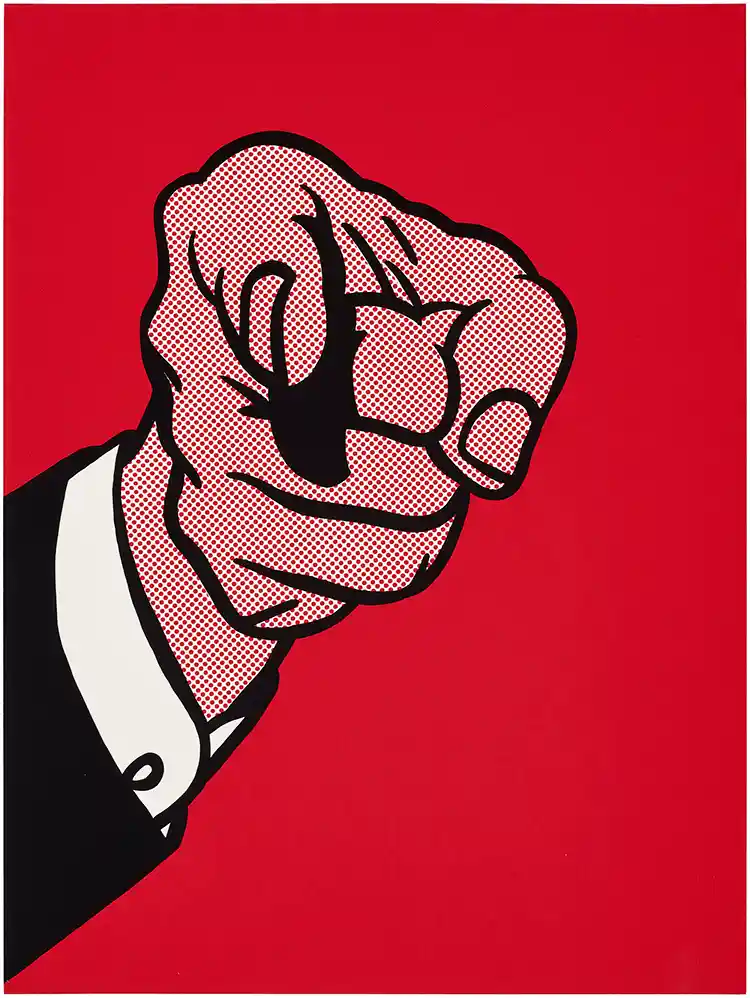 Roy Lichtenstein Finger Pointing